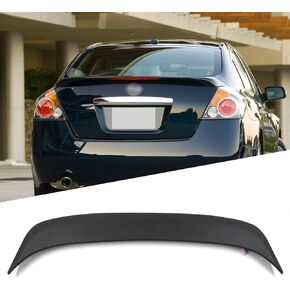 SCITOO Rear Spoiler Wing Fits for 2007-2012 for Nissan Altima Sedan Matte Black Factory Style Rear Trunk Spoiler Wing with 3rd Brake Light