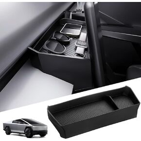 Storage Tray Behind Screen for Tesla Cybertruck 2023 2024 Center Console Hidden Dashboard Organizer Silicone Interior Box Accessories