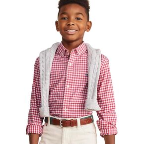 vineyard vines Boys' On-The-go Brrr Gingham Shirt