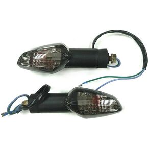 Smoke Motorcycle Front Or Rear Turn Signal Indicator Light Blinker Lamp Bulb Compatible With Honda CBR250R 2011-2013 CBR300R CB300F 2015-2019