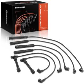 A-Premium 6PCS Spark Plug Wires Compatible with Nissan Frontier 2001-2004 3.3L, Xterra 2002-2004 3.3L