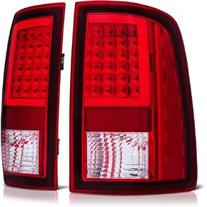 Rear Tail Light Assembly For 2009-2018 Dodge Ram 1500 2500 3500 LED TAIL LIGHT ASSEMBL,Red Lens, Driver & Passenger Side