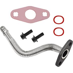 Engine Turbocharger Oil Return Hose Compatible with Dodge Cummins 2004 2005 2006 2007 5.9L Oil Return Drain Line Replace# 5135786AB 3970875