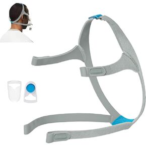 1 Pack Airfit F30 Headgear with Magnetic Clips Replacement Headgear Straps Compatible with Airfit F30, Adjustable Better Seal, Standard Medium Size
