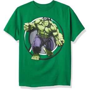 Marvel Boys' Avengers Iron Man Hulk T-Shirt