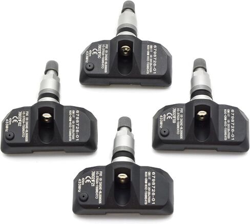 36236798726 4 قطع مستشعر نظام مراقبة ضغط الإطارات 433 ميجا هرتز TPMS مجموعة من 4 قطع بديلة للسيارات لسيارات BMW OE 36236781847 13598772 in Saudi Arabia