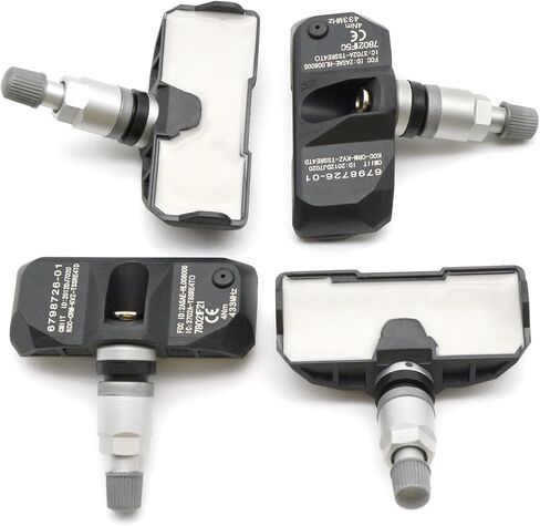 36236798726 4 قطع مستشعر نظام مراقبة ضغط الإطارات 433 ميجا هرتز TPMS مجموعة من 4 قطع بديلة للسيارات لسيارات BMW OE 36236781847 13598772 in Saudi Arabia