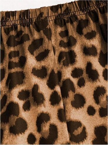 Milumia Women's 2 Piece Outfits Leopard Print Bodysuit and Long Pants Set in Saudi Arabia