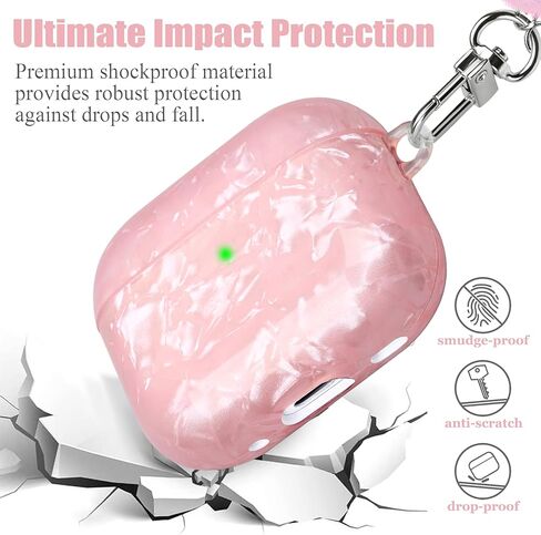 حافظة لطيفة لجهاز Airpod Pro مع غطاء بناتي بحبل لؤلؤي متوافق مع AirPods Pro الجيل الأول (2019) غلاف للنساء in Kuwait