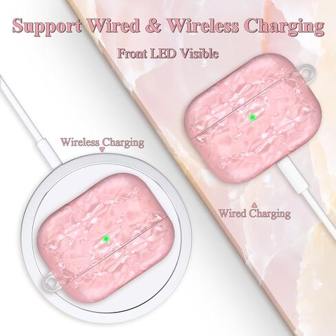 حافظة لطيفة لجهاز Airpod Pro مع غطاء بناتي بحبل لؤلؤي متوافق مع AirPods Pro الجيل الأول (2019) غلاف للنساء in Kuwait