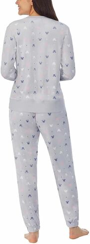 Disney Womens 2 Piece Silky Stretch Fleece Pajama Set in Saudi Arabia