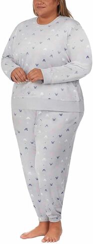 Disney Womens 2 Piece Silky Stretch Fleece Pajama Set in Saudi Arabia