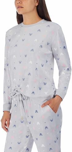 Disney Womens 2 Piece Silky Stretch Fleece Pajama Set in Saudi Arabia