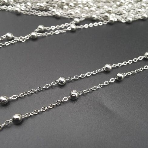 925 Sterling Silver Satellite Bead Ball Station Bracelet Silver Ball Bead Station Bracelet for Women Men 7/7.5/8 Inch(Gift Box) in Saudi Arabia