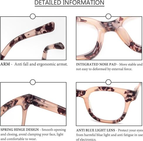 3 Pack Oversized Reading Glasses for Women Men with round Frame Fashion Blue Light Blocking Computer Readers in Kuwait