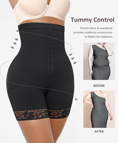FeelinGirl Shapewear Tummy Control Shorts Fajas Colombianas Moldeadoras High Waisted Butt Lifting Body Shaper in Kuwait