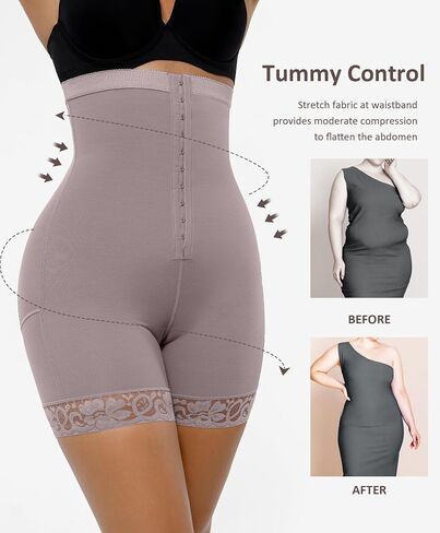 FeelinGirl Shapewear Tummy Control Shorts Fajas Colombianas Moldeadoras High Waisted Butt Lifting Body Shaper in Kuwait
