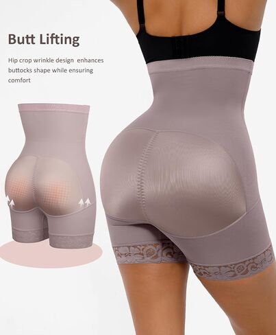 FeelinGirl Shapewear Tummy Control Shorts Fajas Colombianas Moldeadoras High Waisted Butt Lifting Body Shaper in Kuwait
