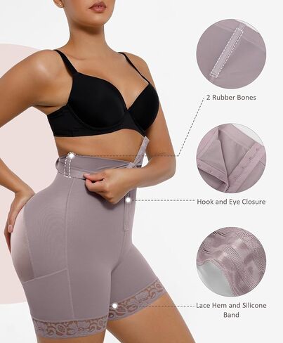 FeelinGirl Shapewear Tummy Control Shorts Fajas Colombianas Moldeadoras High Waisted Butt Lifting Body Shaper in Kuwait