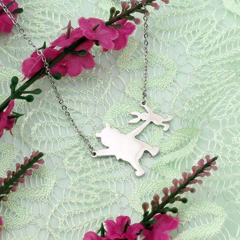 Pooh and Piglet Necklace Friendship Pooh Jewelry Best Friend Gift (Pooh and Piglet) in Saudi Arabia