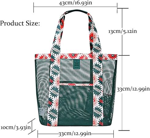 Reusable Grocery Bags Portable Mesh Tote Bag Hobo Women Large Foldable Shoulder Bag for Beach Picnic Vacation in Saudi Arabia