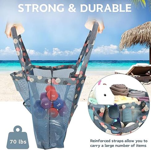 Reusable Grocery Bags Portable Mesh Tote Bag Hobo Women Large Foldable Shoulder Bag for Beach Picnic Vacation in Saudi Arabia