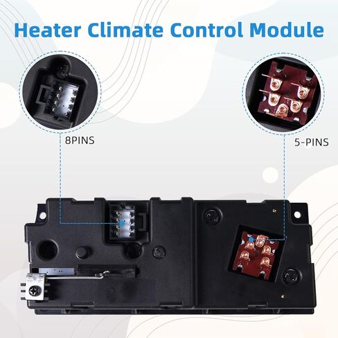 599-5511 مفتاح التحكم في سخان A/C، لوحة وحدة التحكم في تكييف الهواء، متوافقة مع Kenworth C500 T300 T600A T800 W900 2002-2006 استبدال # F211025100، F211025110 in Kuwait