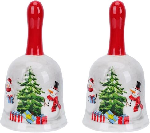 2 Pcs Hand Bell Festival Shaking Bell Christmas Hand Bells for Party Decorations Cicy Bell and Holiday Celebrations in Saudi Arabia