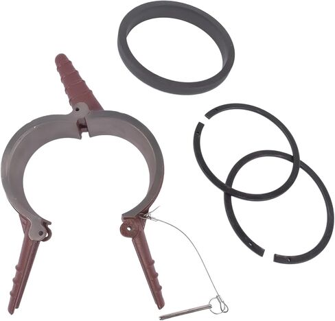 5.4" Bore Piston Ring Compressor Tool + Adapter + Anti-Polishing Ring Replacement for Cummins ISX 15 & QSX 15 Caterpillar 3400 3412 CAT C15 5.4" Bore #5394454 5299448 5299339 PT7040 Red Vahaha in Saudi Arabia