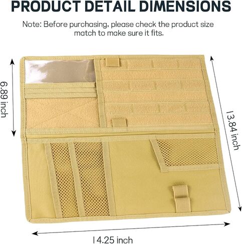 Car Sun Visor Organizer, Tactical Molle Car Visor Organizer Storage Pouch, Multi-Pocket Visor Panel Storage Bag Holder for Documents Cards, Auto Truck Interior Accessories (Army Green) in Kuwait