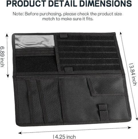 Car Sun Visor Organizer, Tactical Molle Car Visor Organizer Storage Pouch, Multi-Pocket Visor Panel Storage Bag Holder for Documents Cards, Auto Truck Interior Accessories (Army Green) in Kuwait