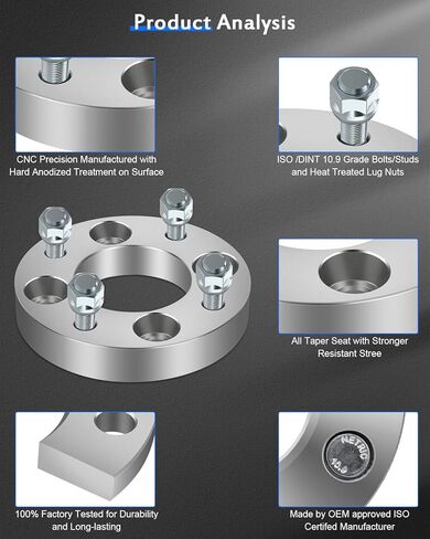 ECCPP 2X 1 بوصة محولات فواصل العجلات 4 العروة 4x110 مم إلى 4x115 مم 12x1.5 ترصيع 74 مم يناسب 1998-2004 لـ Foreman 450 2005-2017 لـ Foreman 500 2001-2009 لـ Foreman Rubicon 500-NOT FIT Stock Rims in Kuwait