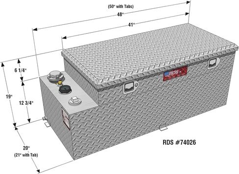 RDS MFG - 74026PC INC Transfer Tool and Fuel, 50 Gal in Saudi Arabia
