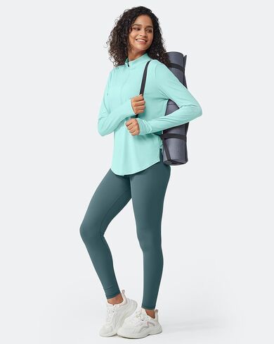 G4Free Womens UPF 50+ Sun Shirts Lightweight Quick Dry Long Sleeve Workout Tops Lightweight Running Pullover in Kuwait