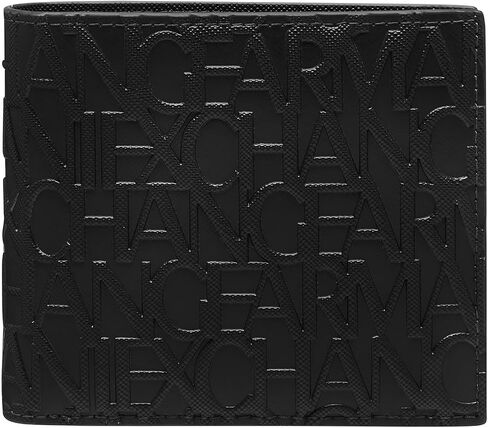 حذاء Armani Exchange للرجال Jim SLG ثنائي الطي مع بطاقة ائتمان، أسود، مقاس واحد in Saudi Arabia