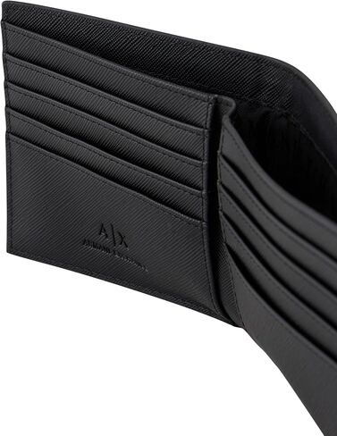 حذاء Armani Exchange للرجال Jim SLG ثنائي الطي مع بطاقة ائتمان، أسود، مقاس واحد in Saudi Arabia