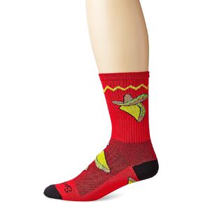 SockGuy mens Taco Tuesday Crew Sock, Red, (CRTACO)