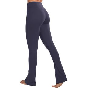 Sunzel Butterflycra High Waist Mini Flared Leggings for Women, Tummy Control Casual Flare Yoga Pants for Yoga Workout Gym 32" Ash Blue X-Small in Saudi Arabia