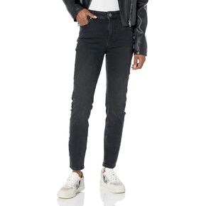 PAIGE Women's Hoxton Ankle Geo Pockets High Rise Skinny Fit in Onyx Sky