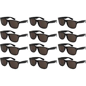 Classic Vintage Horn Rimmed Sunglasses For Men Women 12-Pack