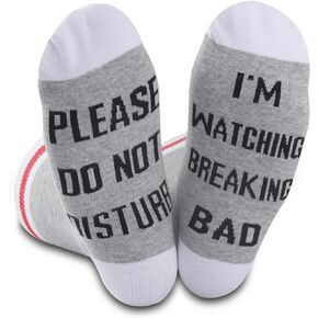 GJTIM 2PAIRS TV Show Gift Quote Novelty Drama Novelty Funny Crew Socks