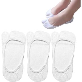 Women Tabi No Show Socks, Non Slip Flip Flop Socks Low Cut Japanese Tabi Toe Socks, 3 Pairs in Saudi Arabia