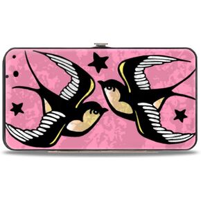 Buckle-Down womens Buckle-down Hinge - Lucky Close-up Pink Wallet, Multicolor, 7 x 4 US