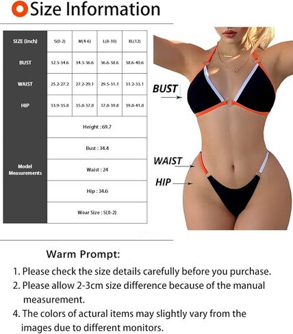 بيكيني BIKINX للنساء بيكيني مثلث مثير مكون من قطعتين، مجموعة استحمام بلون سادة in Kuwait