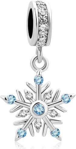 GMXLin Christmas Snowflake Charm Dangle Bead for Women Girl Bracelets Grandma Mom Gift in Kuwait