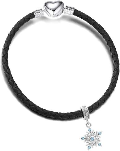 GMXLin Christmas Snowflake Charm Dangle Bead for Women Girl Bracelets Grandma Mom Gift in Kuwait