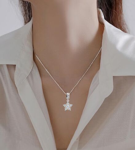 GMXLin Christmas Snowflake Charm Dangle Bead for Women Girl Bracelets Grandma Mom Gift in Kuwait