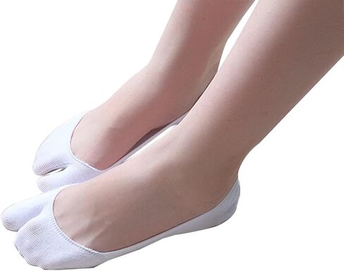 Women Tabi No Show Socks, Non Slip Flip Flop Socks Low Cut Japanese Tabi Toe Socks, 3 Pairs in Saudi Arabia