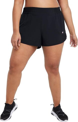 Champion Women's Sport Shorts, Moisture Wicking, Lightweight Sport Shorts for Women, 4" (Plus Size Available) in Saudi Arabia