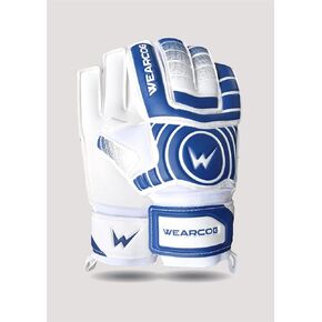 WEARCOG Soccer Goalkeeper Gloves for Kid's and Men's | Football Goalie Gloves with Double Wrist Protection and Strong Grips Palms | Anti-Slip Soccer Goalie Gloves